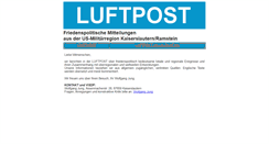 Desktop Screenshot of luftpost-kl.de